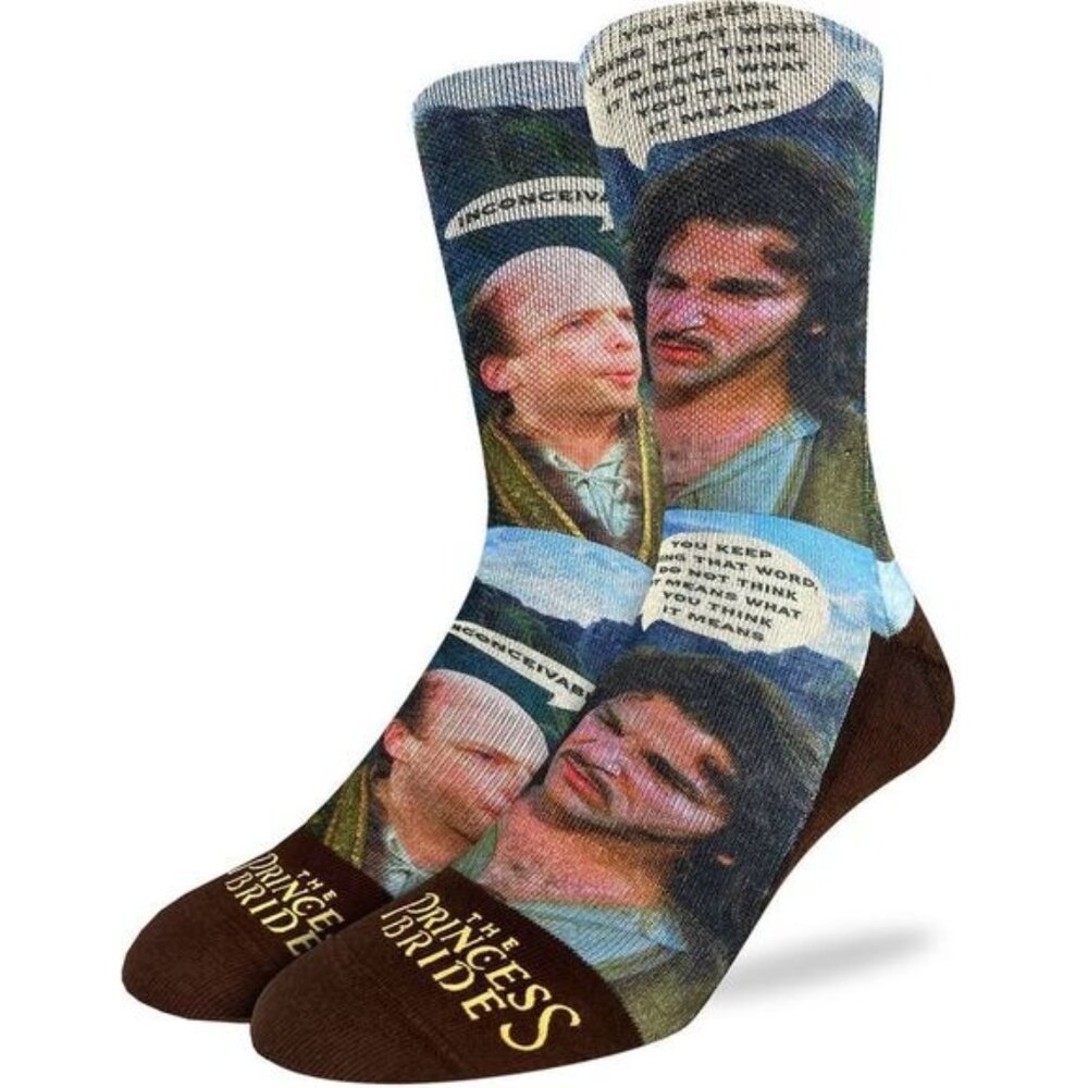 NWT Good Luck Socks x The Princess Bride Socks Adult Size 5-9